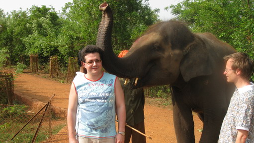 Yuri with Sergei Tiviakov in India